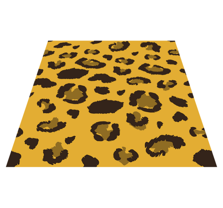 Bedroom vinyl rug leopard animal print design - TenStickers