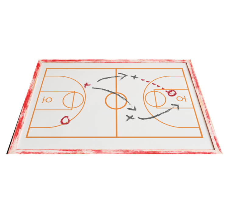 Game vinyl rug sports coach board game - TenStickers