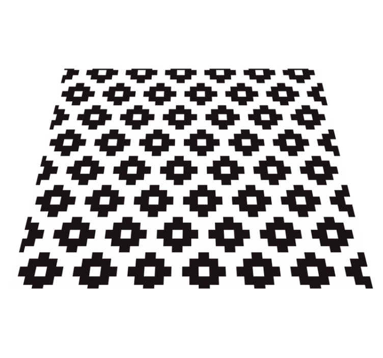 Bathroom vinyl rug modern style wallpaper - TenStickers
