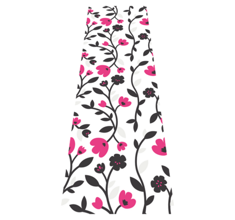 Rose texture bathroom vinyl rug - TenStickers