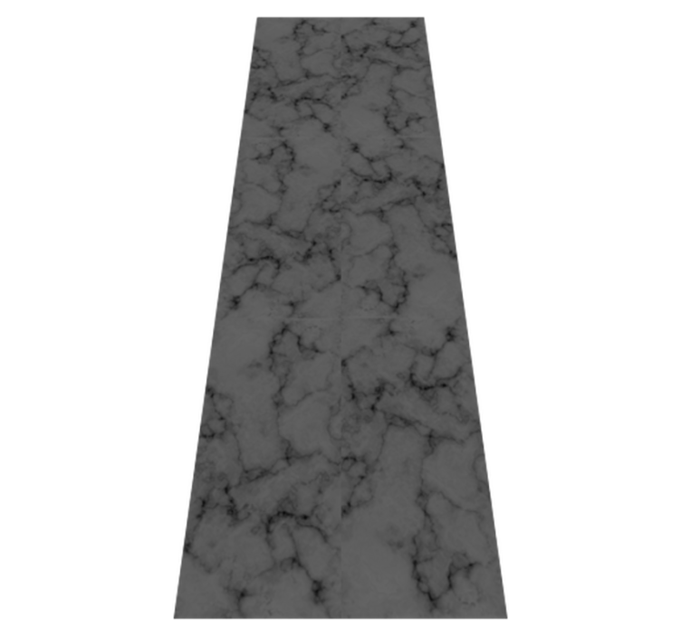 Black grungy marble bathroom vinyl rug - TenStickers