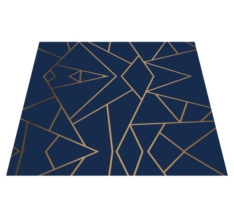 Office vinyl rug in geometric shapes - TenStickers