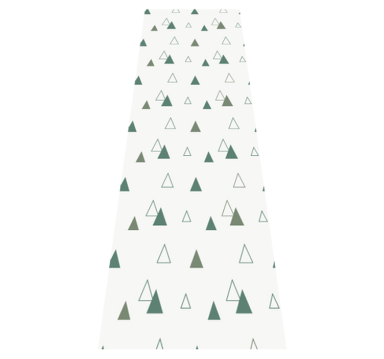 Office vinyl rug in triangles nature colors - TenStickers
