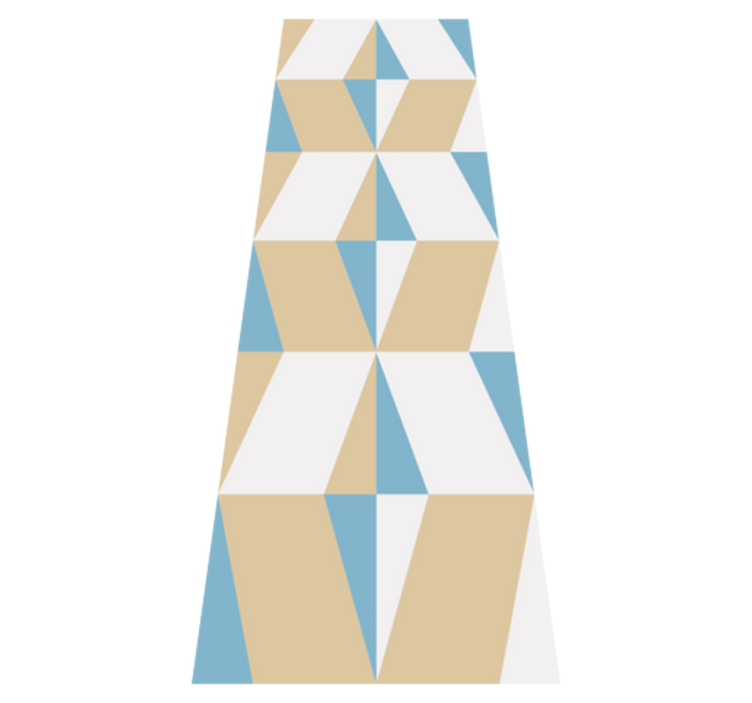 Office vinyl rug with geometric minimalist design - TenStickers