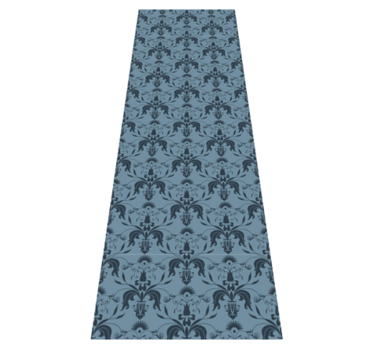 Office vinyl rug with floral designs - TenStickers