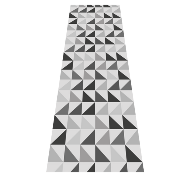 Office vinyl rug with geometric triangles design - TenStickers