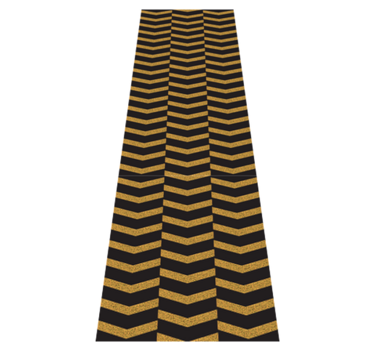 Office vinyl rug marble gold stripes - TenStickers