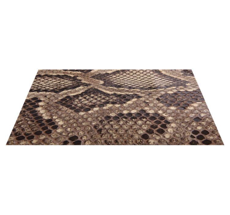 Snakeskin animal print vinyl rug - TenStickers