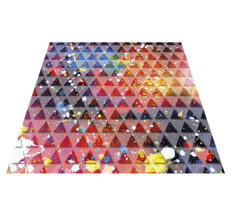 Vinyl rug triangle paint stains - TenStickers