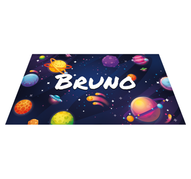 Customizable Space-Themed Design kids rug - TenStickers