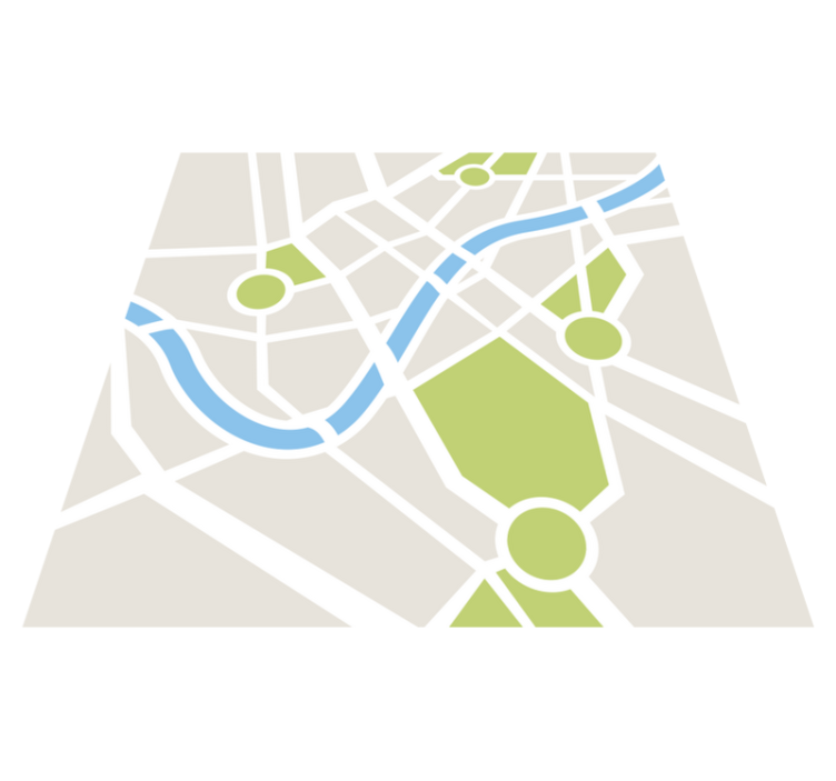 Amazing city roads vinyl rug - TenStickers