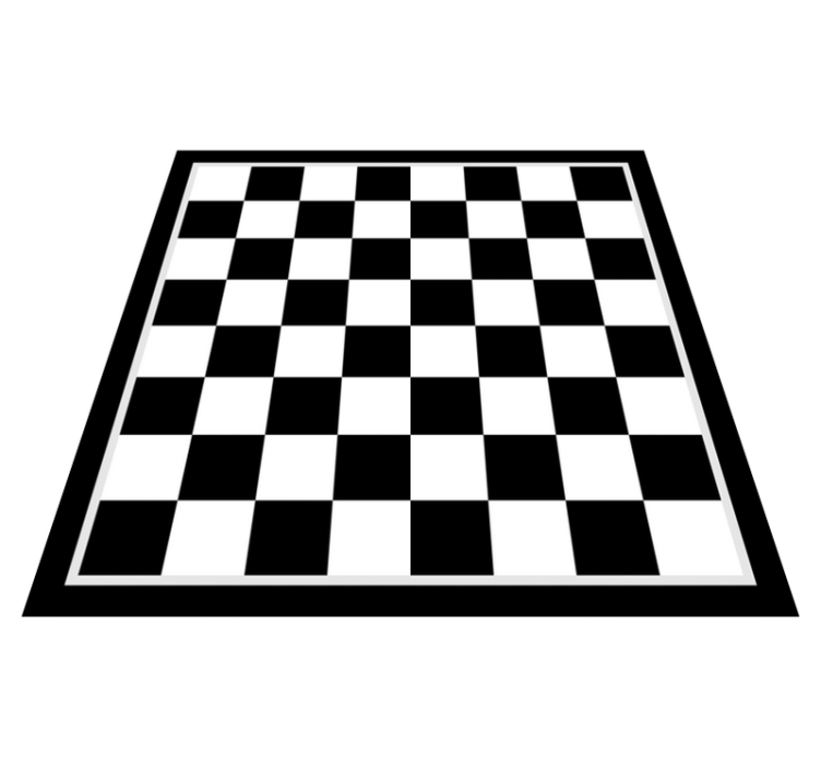 Stunning chessboard game vinyl rug - TenStickers