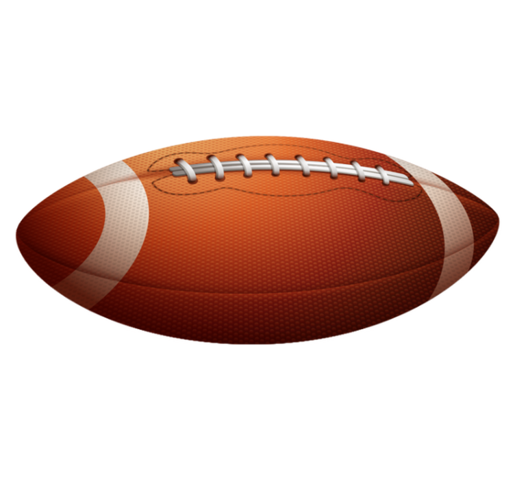 American football ball teen vinyl rug - TenStickers