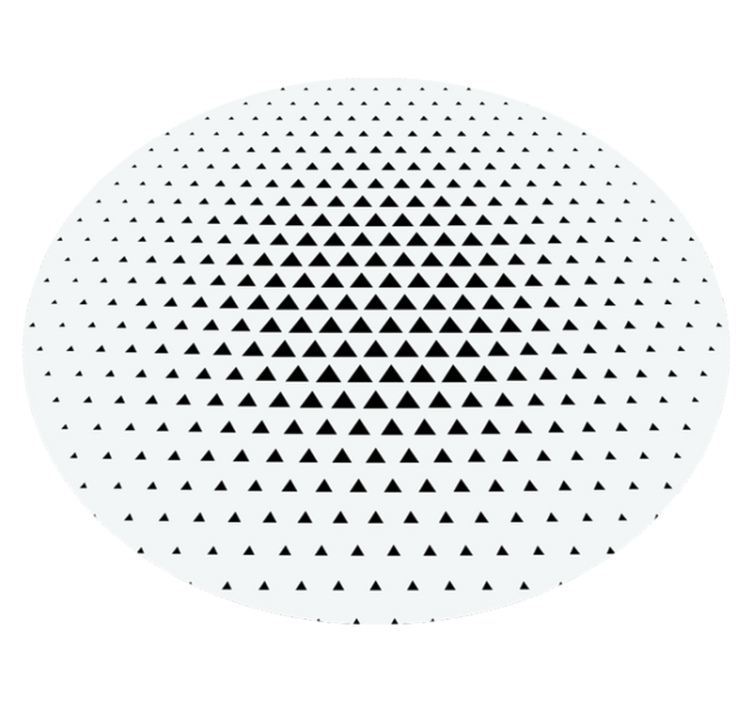 Minimalist vinyl carpet with triangles - TenStickers