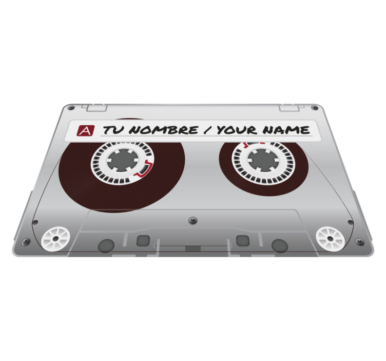 Carpet pvc radio cassette with name - TenStickers