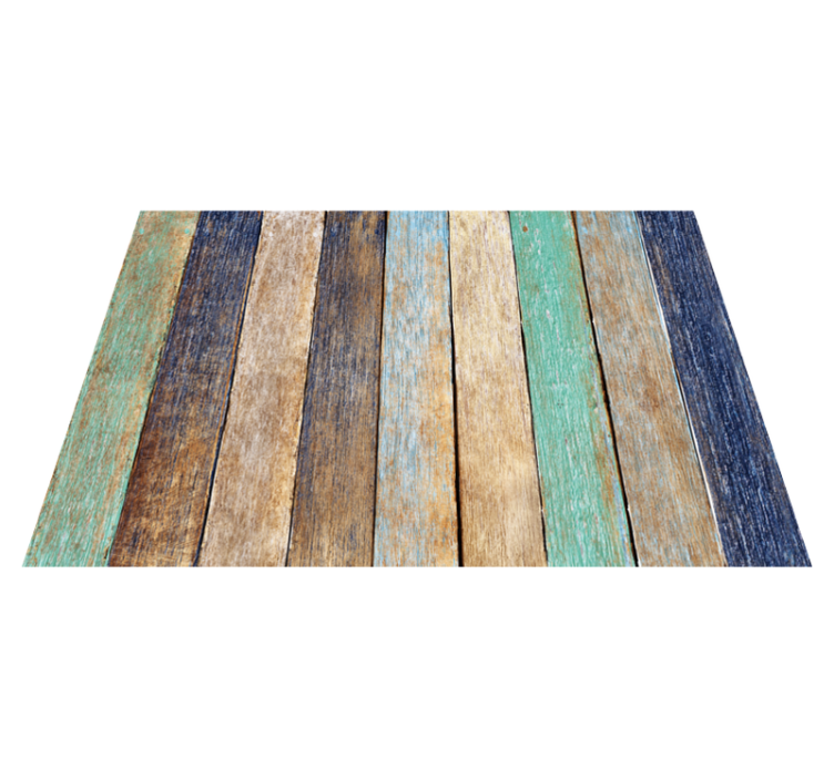 Amazing aged colored wood vinyl carpet - TenStickers