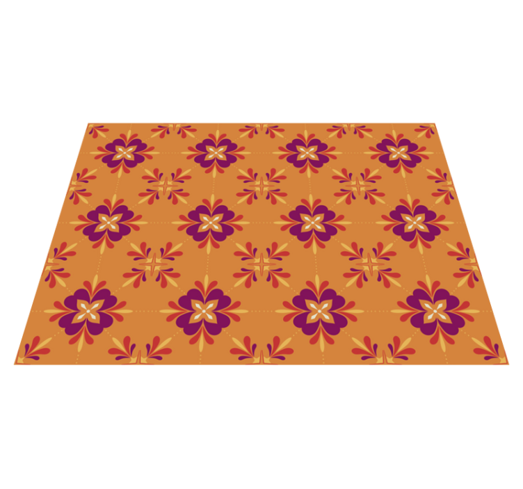Gorgeous colorful tiles vinyl kitchen mat - TenStickers