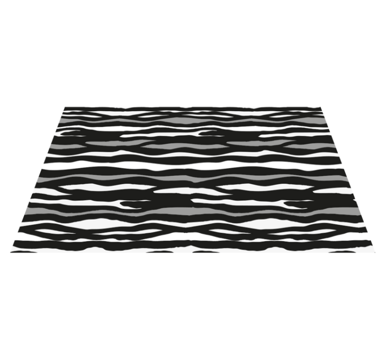 Zebra animal print vinyl rug - TenStickers
