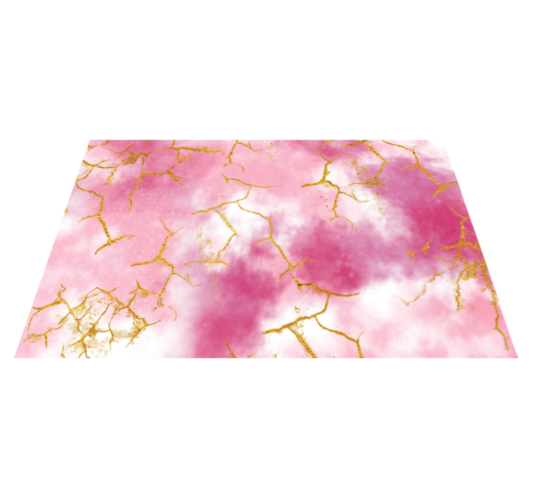 Champagne rose gold glitters on a marble carpet - TenStickers