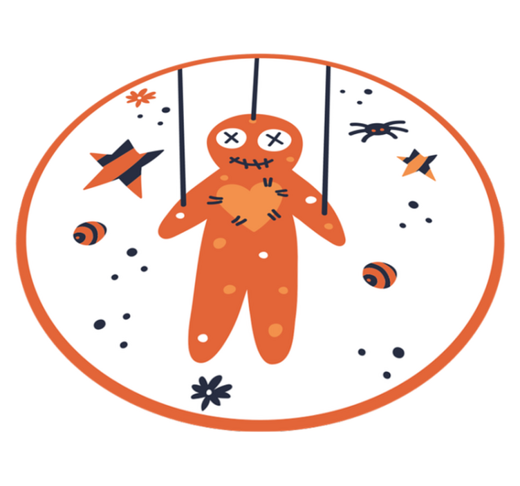 Halloween Gingerbread halloween vinyl rug - TenStickers