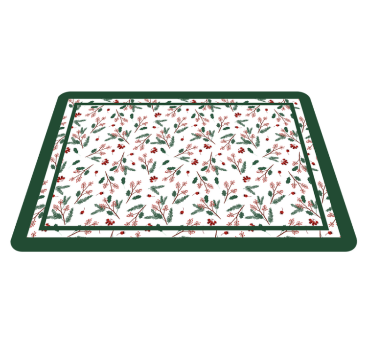 Botanical Garden floral vinyl rug - TenStickers