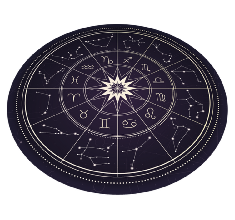 horoscope ethnic vinyl rug - TenStickers