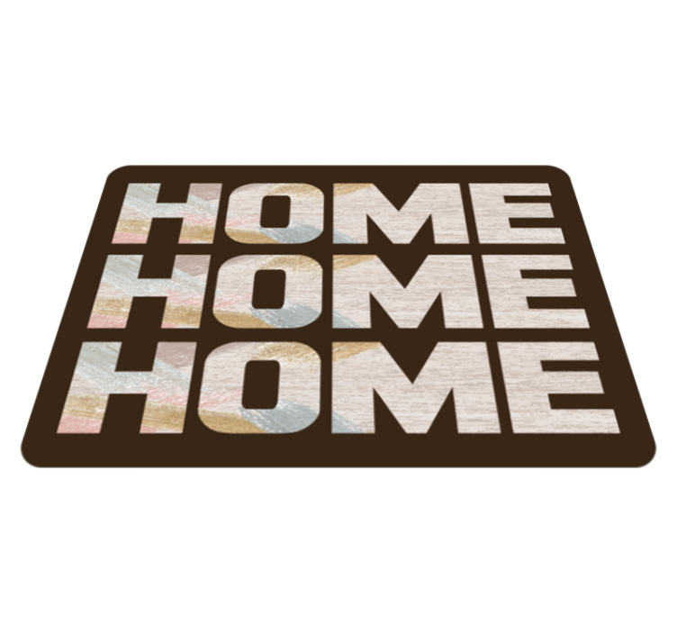 Welcome Home Entryway custom rug - TenStickers