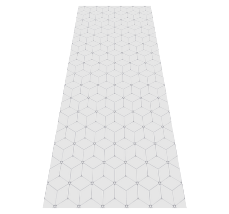 3D cubical modern vinyl rug - TenStickers