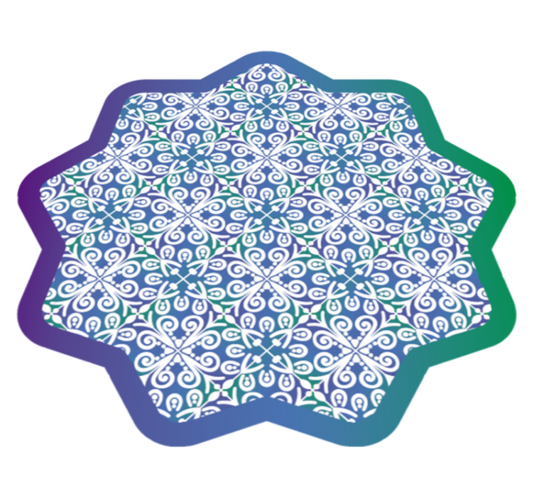 Ethnic pattern colorful ethnic rug - TenStickers