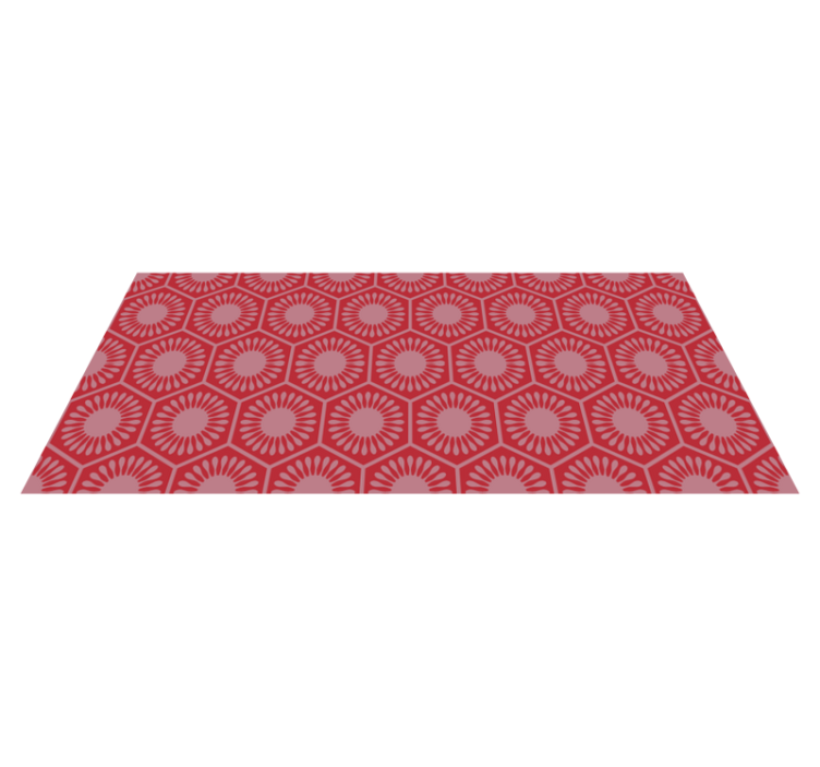 Circular Motif Ensemble geometric rug - TenStickers