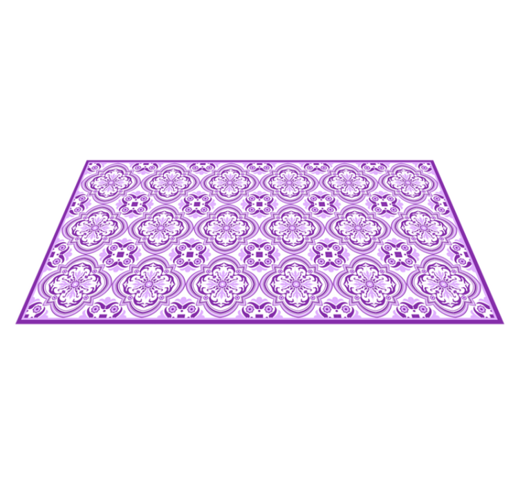 Floral tile tile vinyl carpet - TenStickers