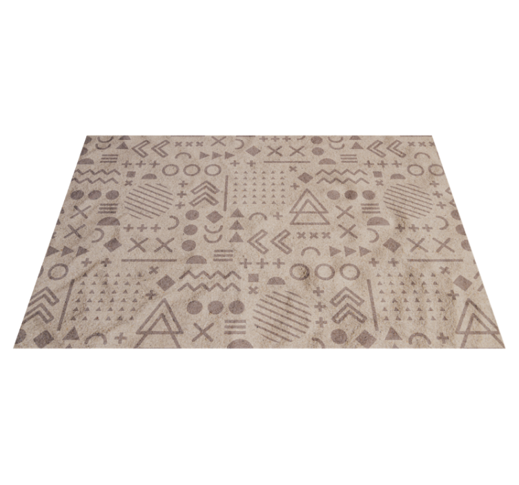 Ethnic Patterned Accessory ethnic vinyl rug - TenStickers