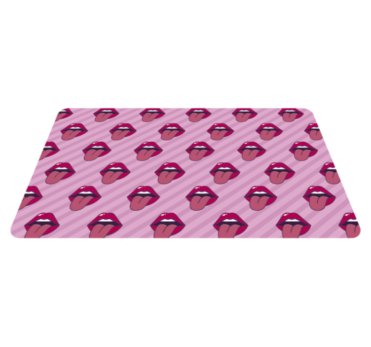 Mouths Pattern kids vinyl rug - TenStickers