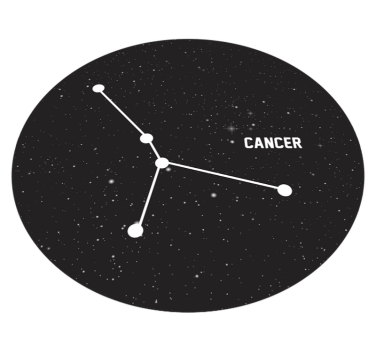 Zodiac sign Cancer  modern rug - TenStickers