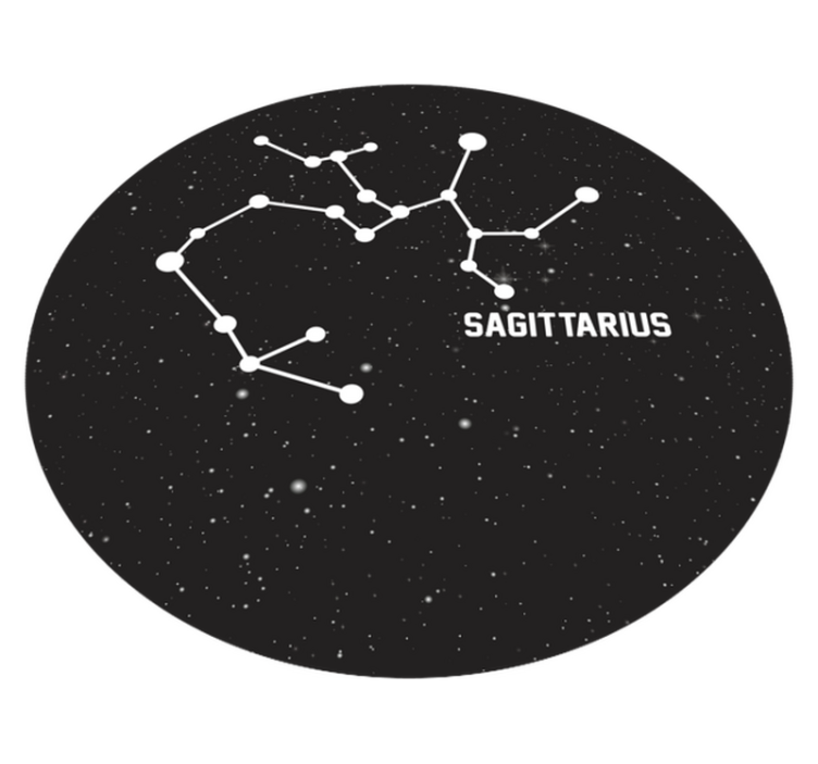 Zodiac sign Sagittarius modern rug - TenStickers