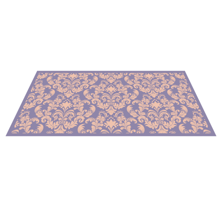 Baroque Pattern Detail textured vinyl rug - TenStickers