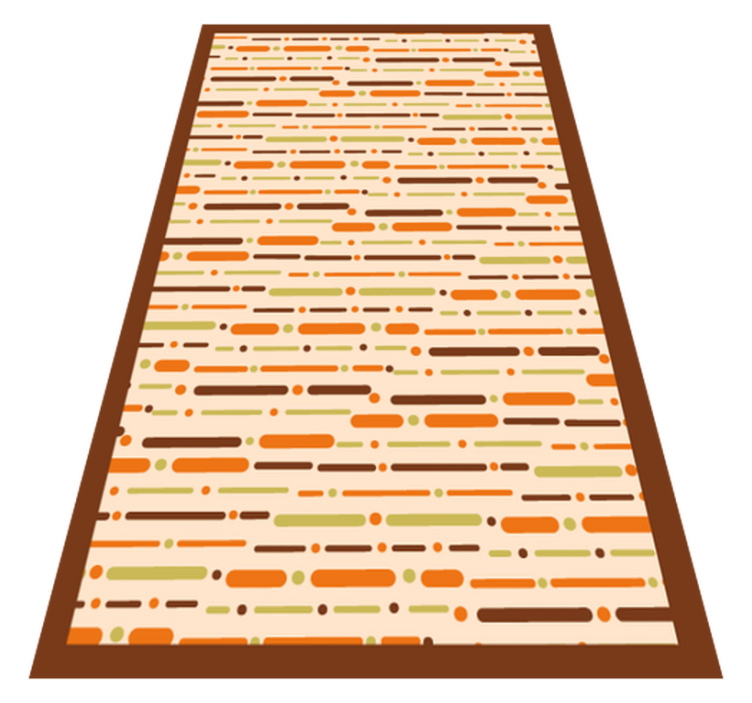 colourful wave stripes carpet - TenStickers