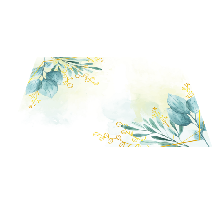 Living room floral rug floral rug - TenStickers