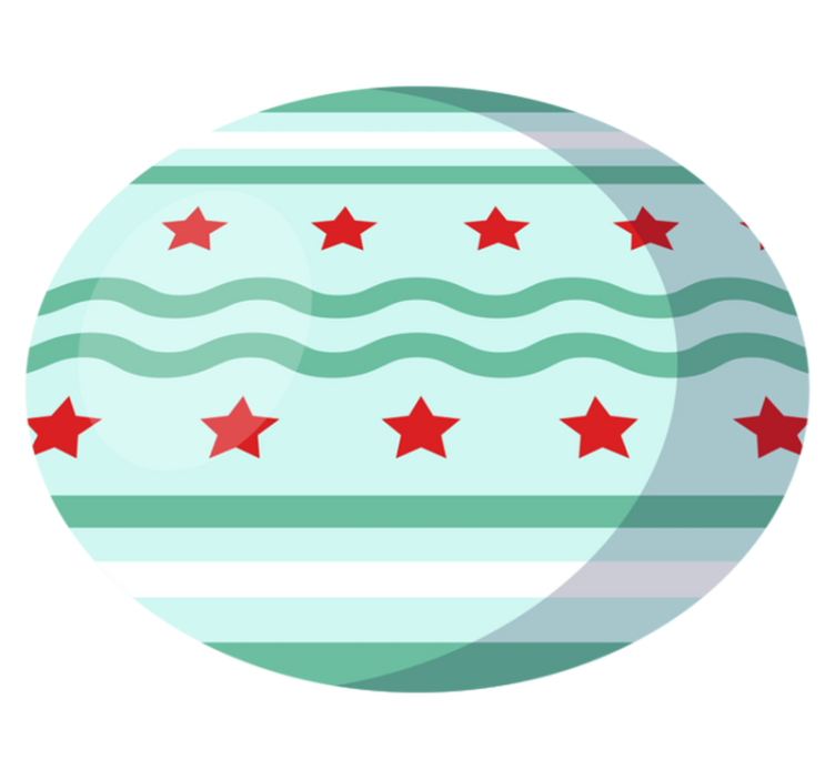 Aquatic Star Motif star vinyl rug - TenStickers