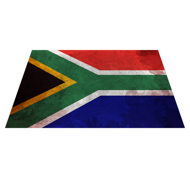 Vintage South Africa Flag vintage rug - TenStickers