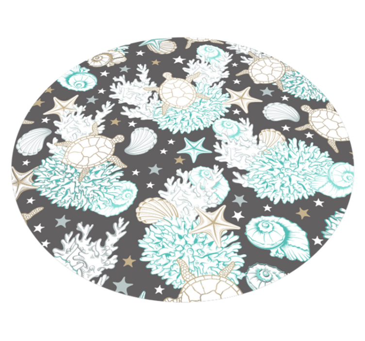 Marine Motif animal vinyl rug - TenStickers