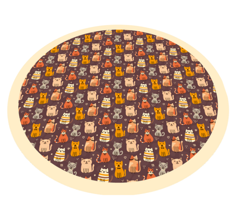 Animal Pattern Playcircle kids vinyl rug - TenStickers