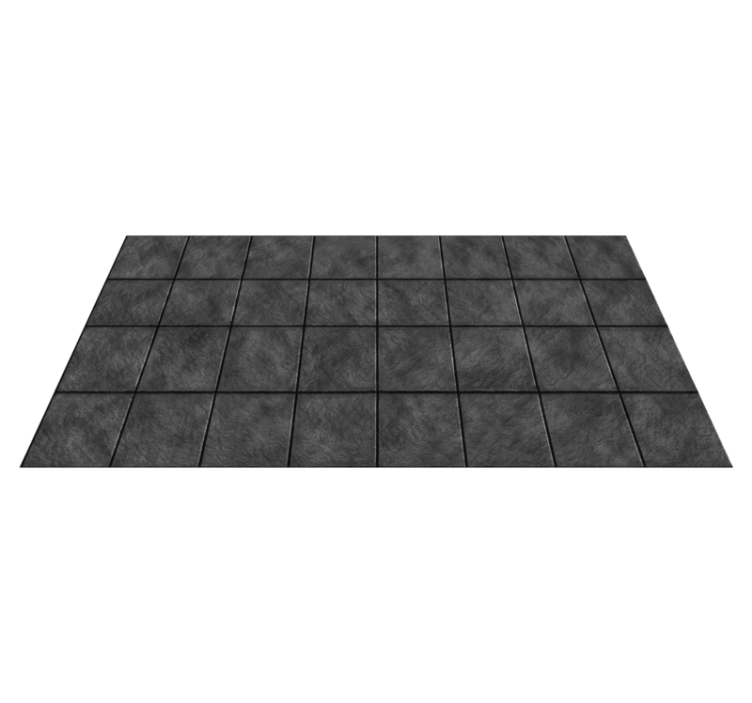black stones tiled floor modern rug - TenStickers