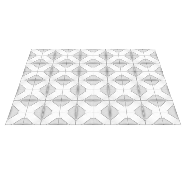 decorative tile in grey tones modern rug - TenStickers