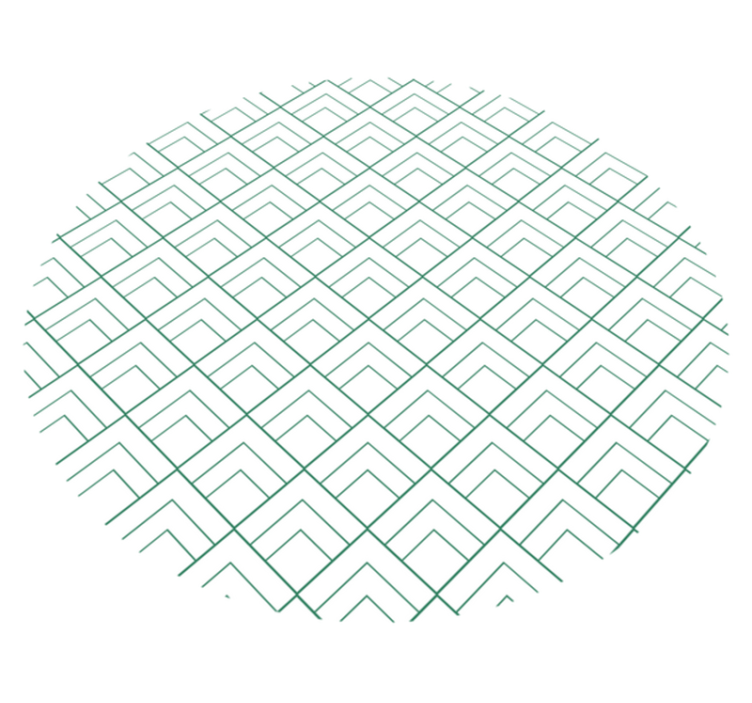 design square motif  modern rug - TenStickers