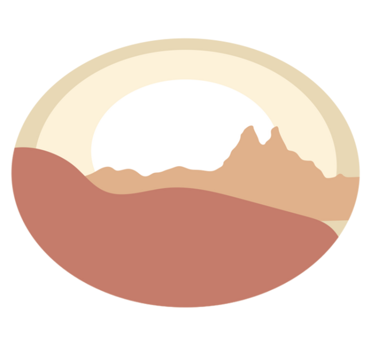 Minimalist Landscape nature vinyl rug - TenStickers