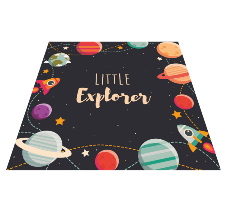 Little Explorer kids vinyl rug - TenStickers