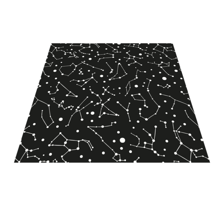 Constellation Theme star vinyl rug - TenStickers