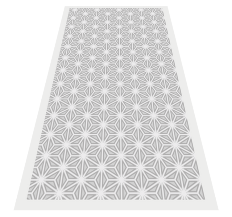 Geometric Pattern Accent geometric vinyl rug - TenStickers