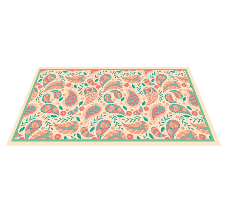 Rectangular persa green ethnic rug - TenStickers